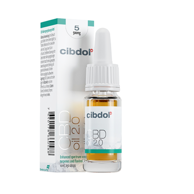CIBDOL - Huile de CBD 2.0 - 5% - 500mg CBD - 10ml