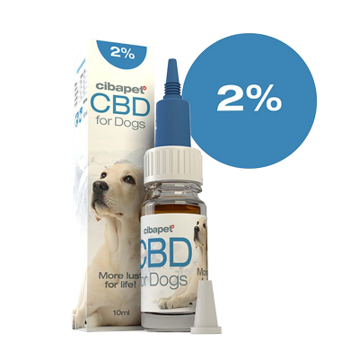 Chiens - Huile de CBD 2%